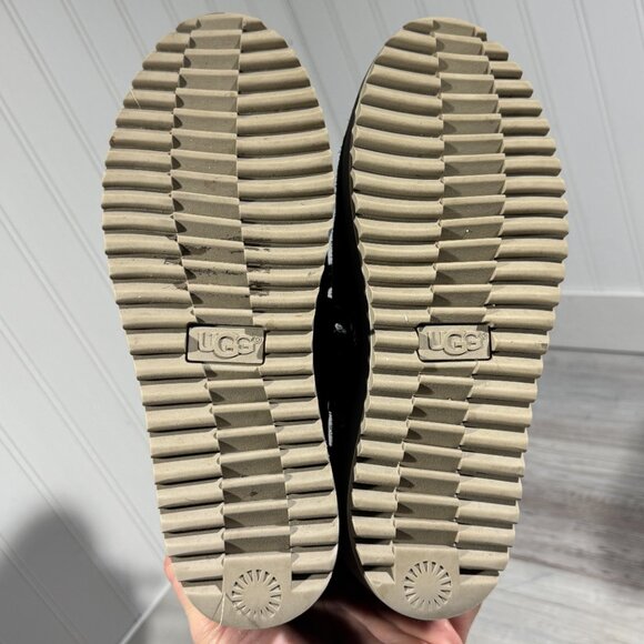 UGG Birch 1095712 Lace-Up Ankle Waterproof Women’s Boot Size 6.5 Black Ugg Boots - Picture 9 of 10